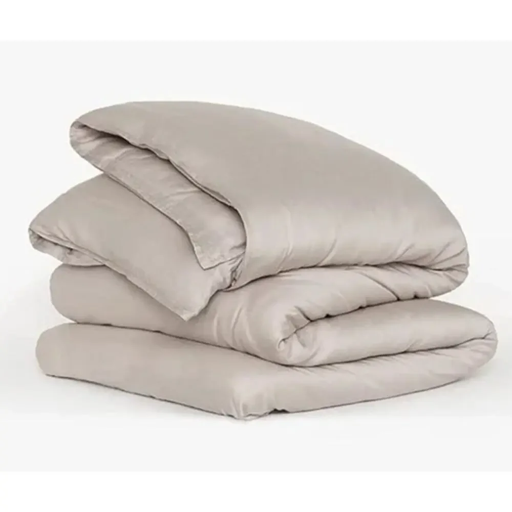 Buffy Duvet Cover Breeze Eucalyptus Full Queen Light Grey NWT